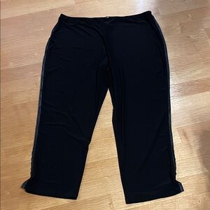 Sympli Elegant Black Pants with Faux Trim size 0G
